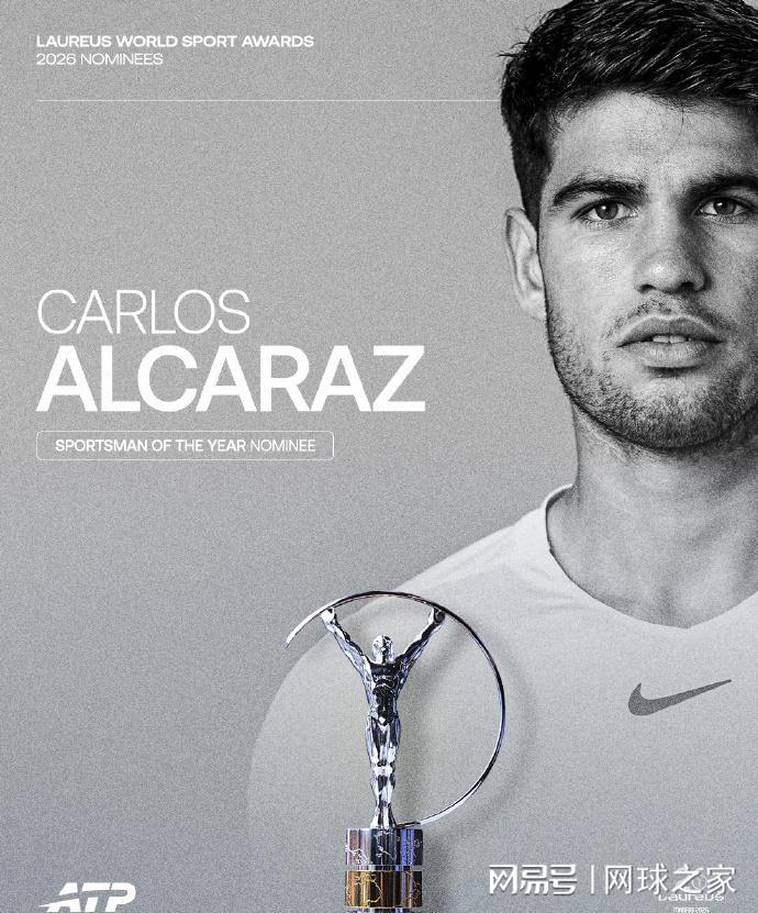 开云注册入口-2026劳伦斯奖提名发布，网坛五人上榜！